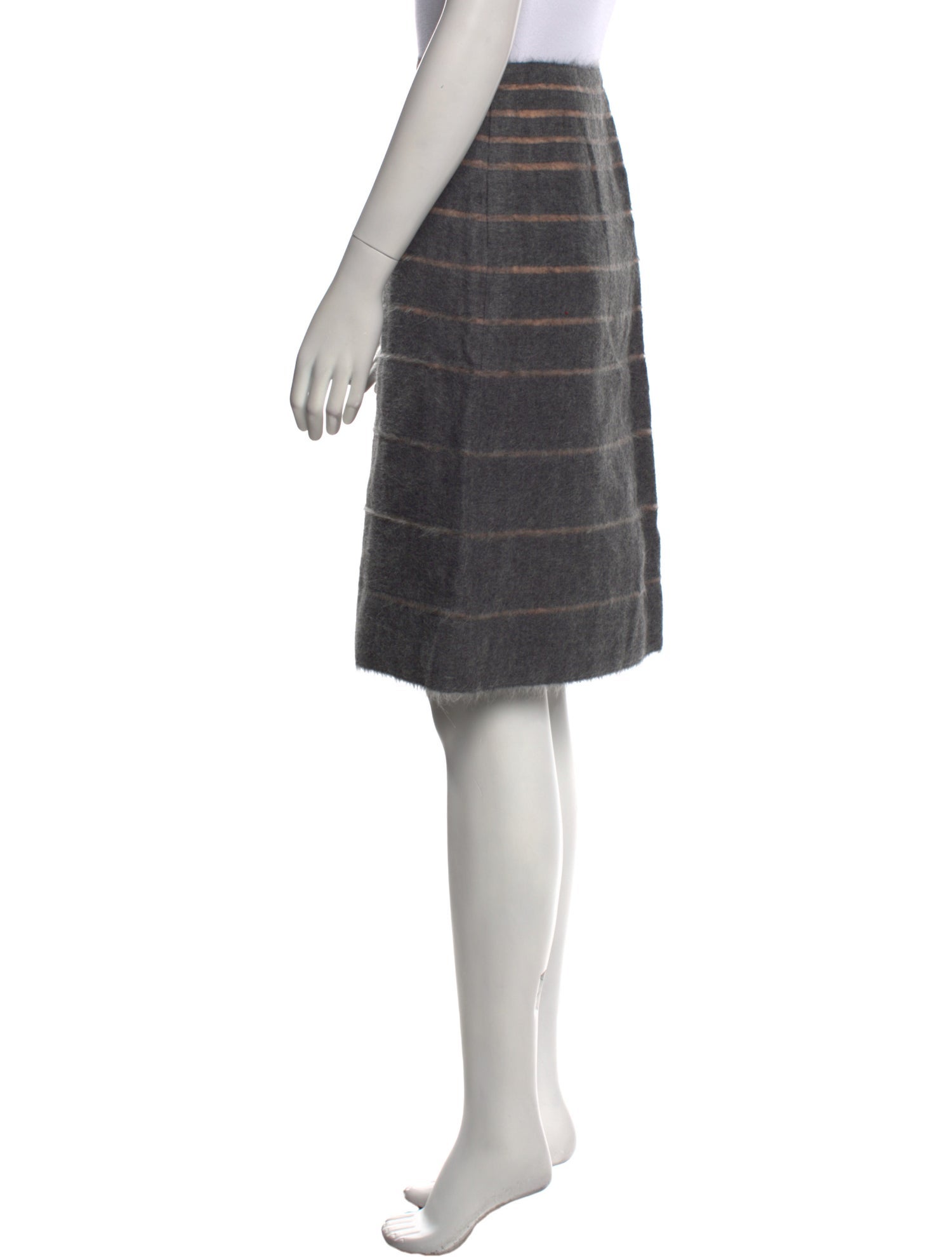Fendi Striped Knee-Length Skirt