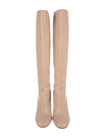 Fendi Karligraphy Accent Leather Boots