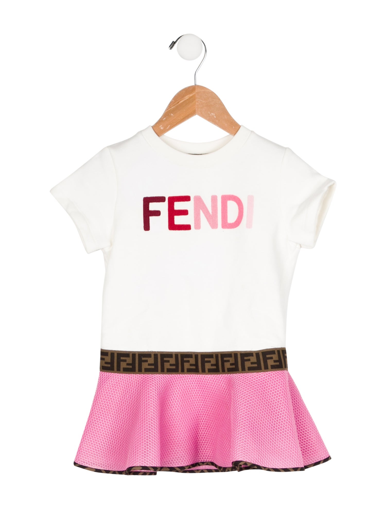 Fendi Girls Logo Dress