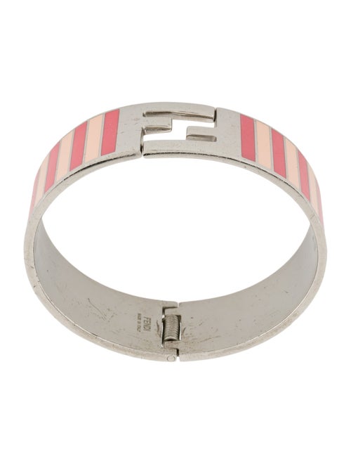 Fendi Enamel Fendista Hinged Bracelet