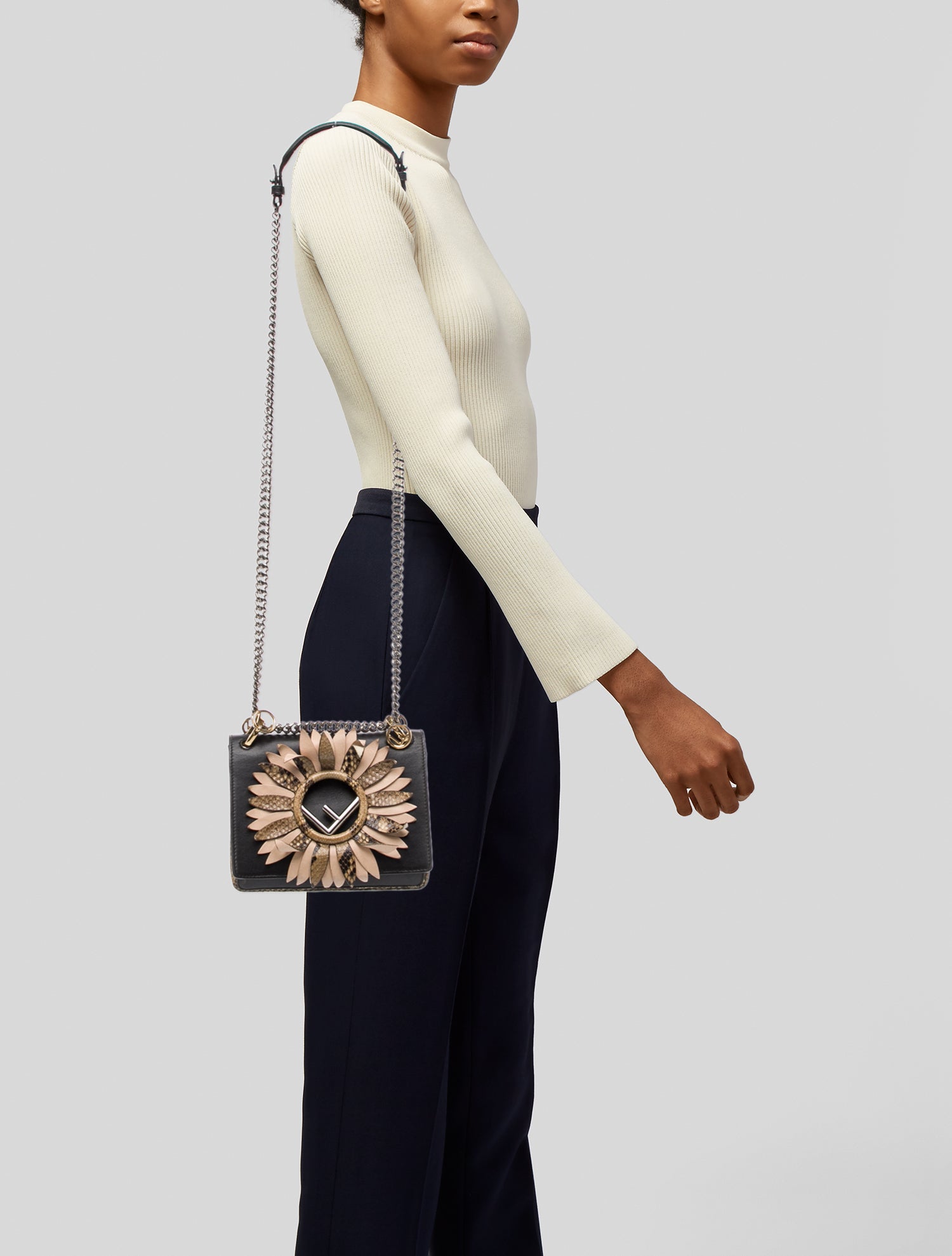 Fendi Leather Kan I F Small