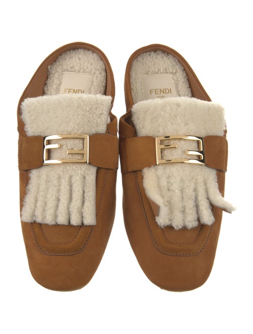 Fendi Suede Mules