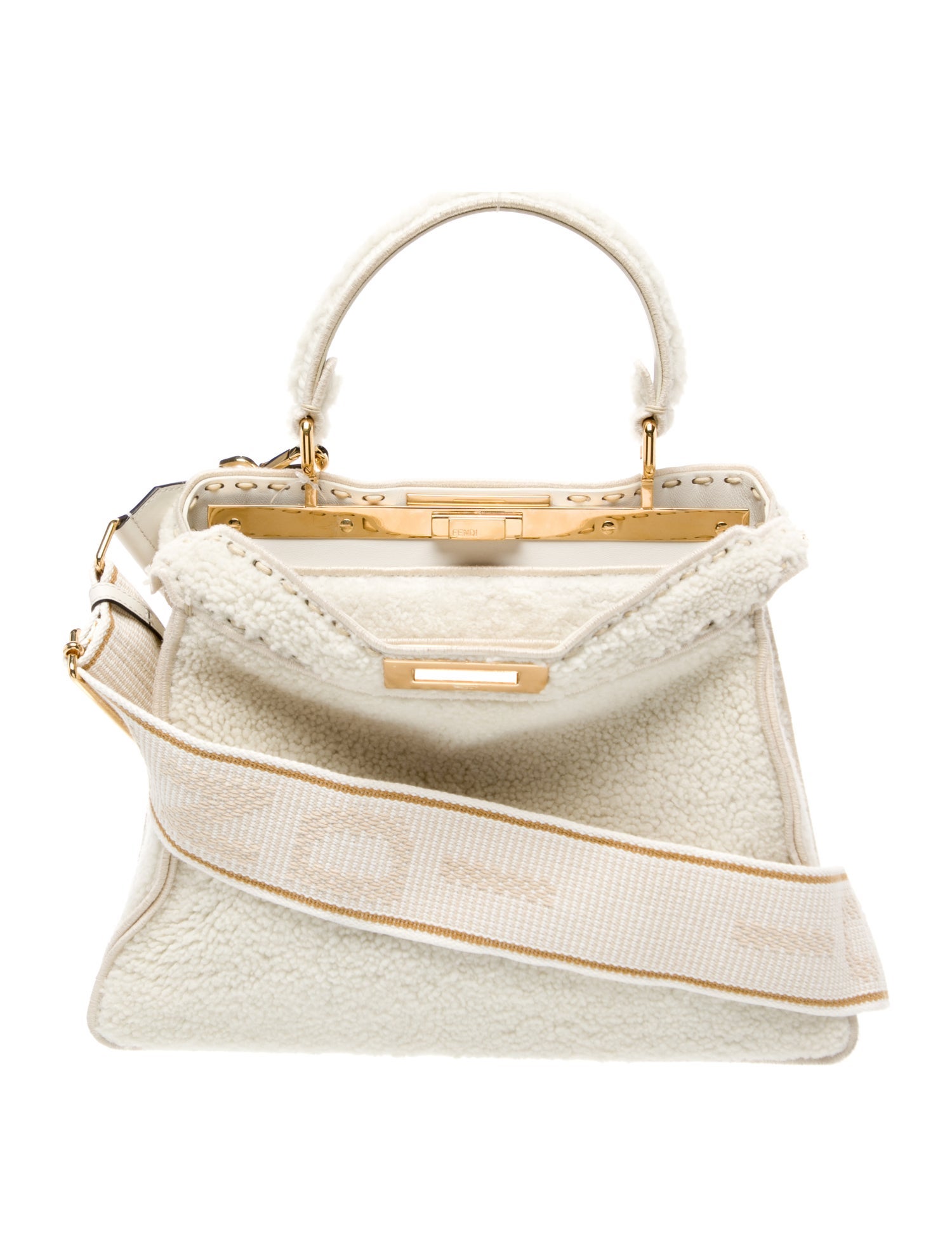 Fendi Shearling Peekaboo Medium