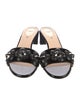 Fendi Patent Leather Studded Accents Slides