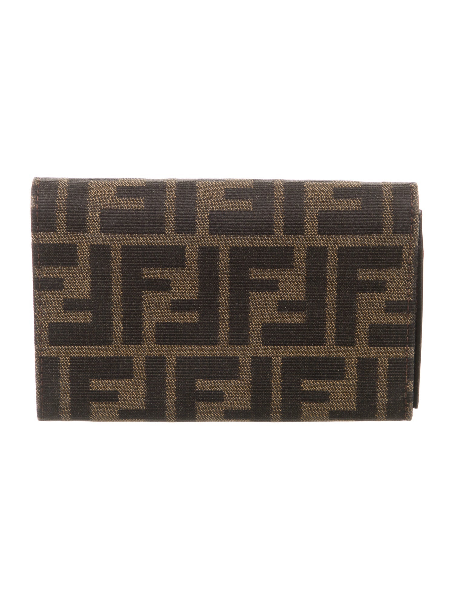Fendi Zucca FF Logo Canvas Wallet