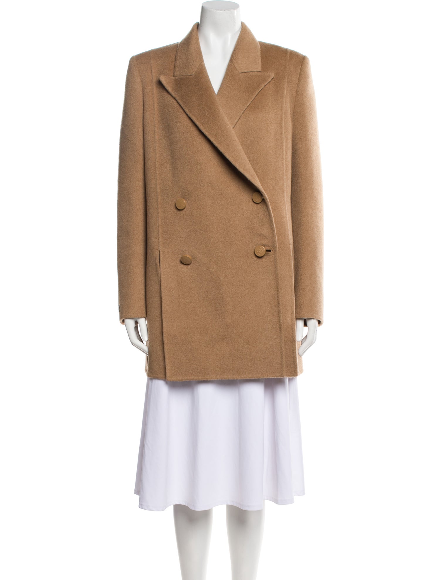 Fendi Camel Hair Peacoat w/ Tags