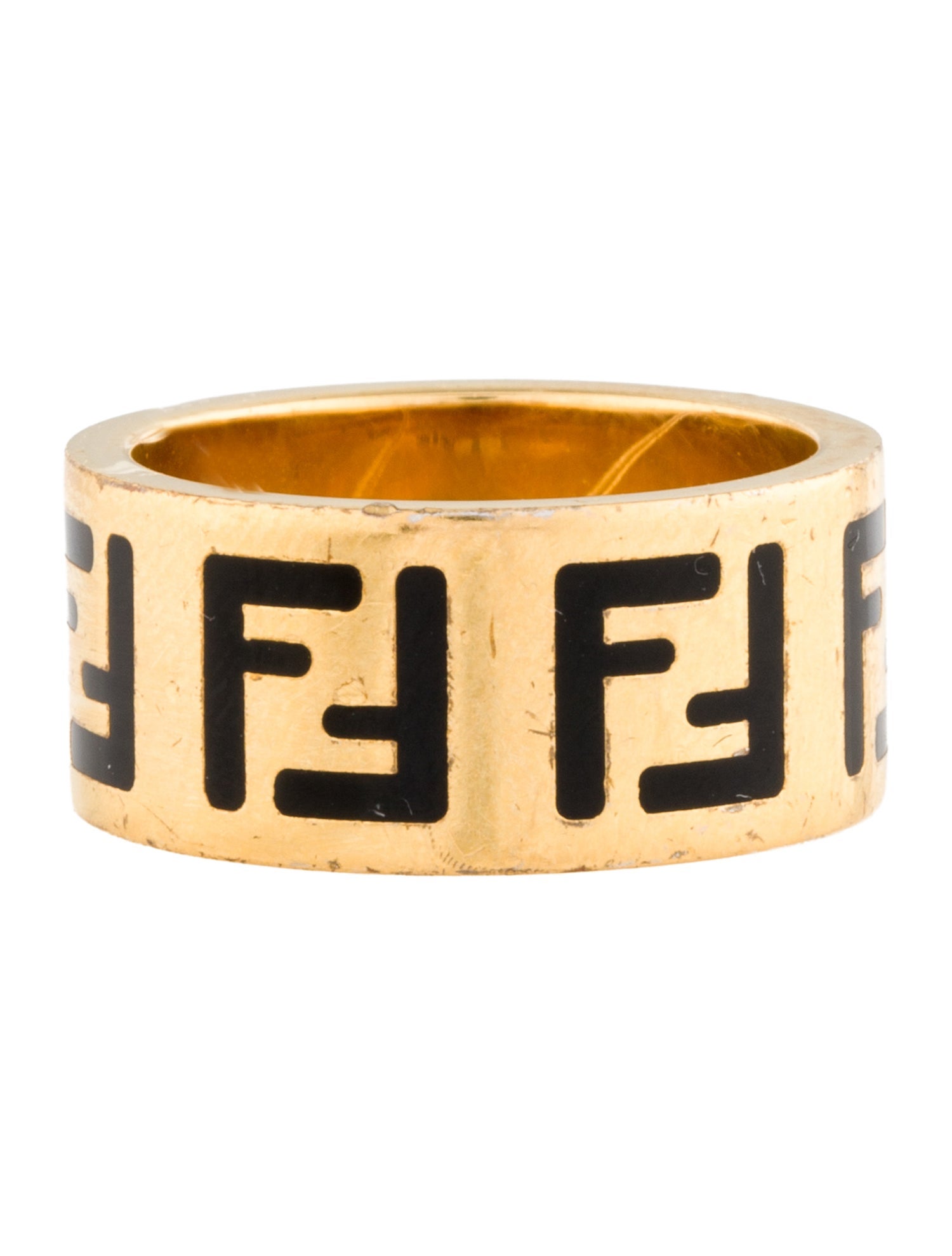 Fendi Enamel Forever Fendi Band Ring
