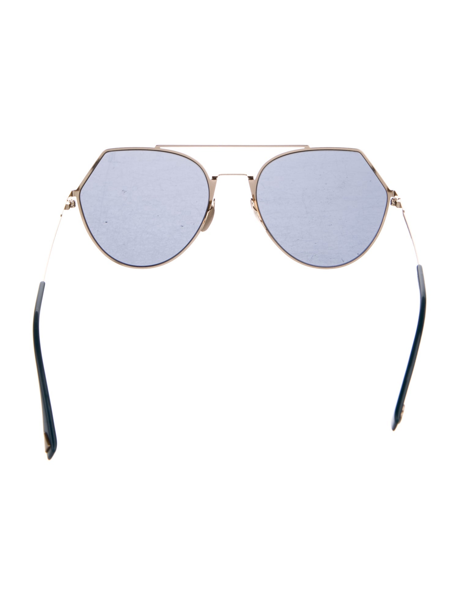 Fendi Aviator Mirrored Sunglasses