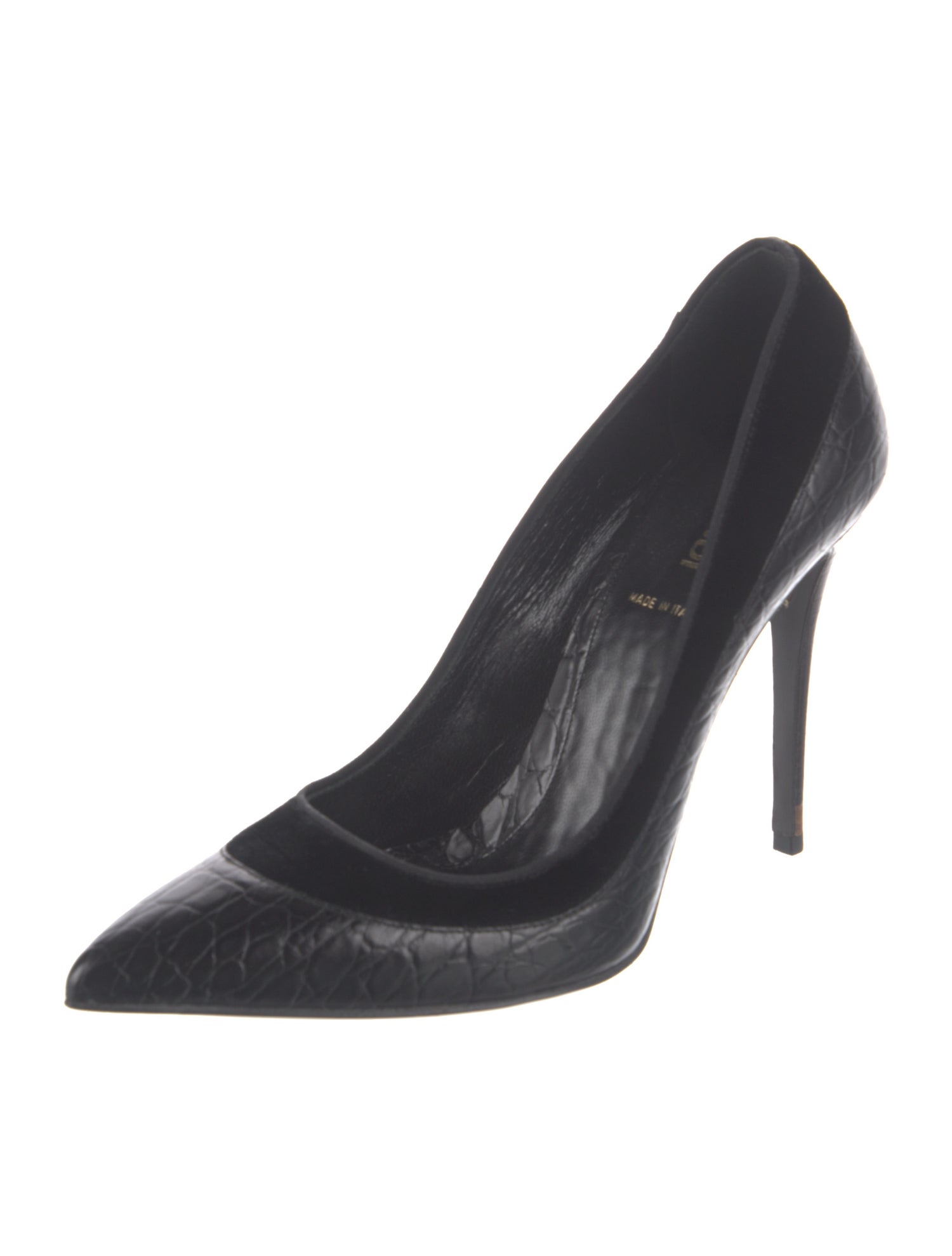 Fendi Zucca FF Logo Leather Pumps