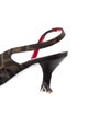 Fendi Zucca FF Logo Canvas Slingback Pumps