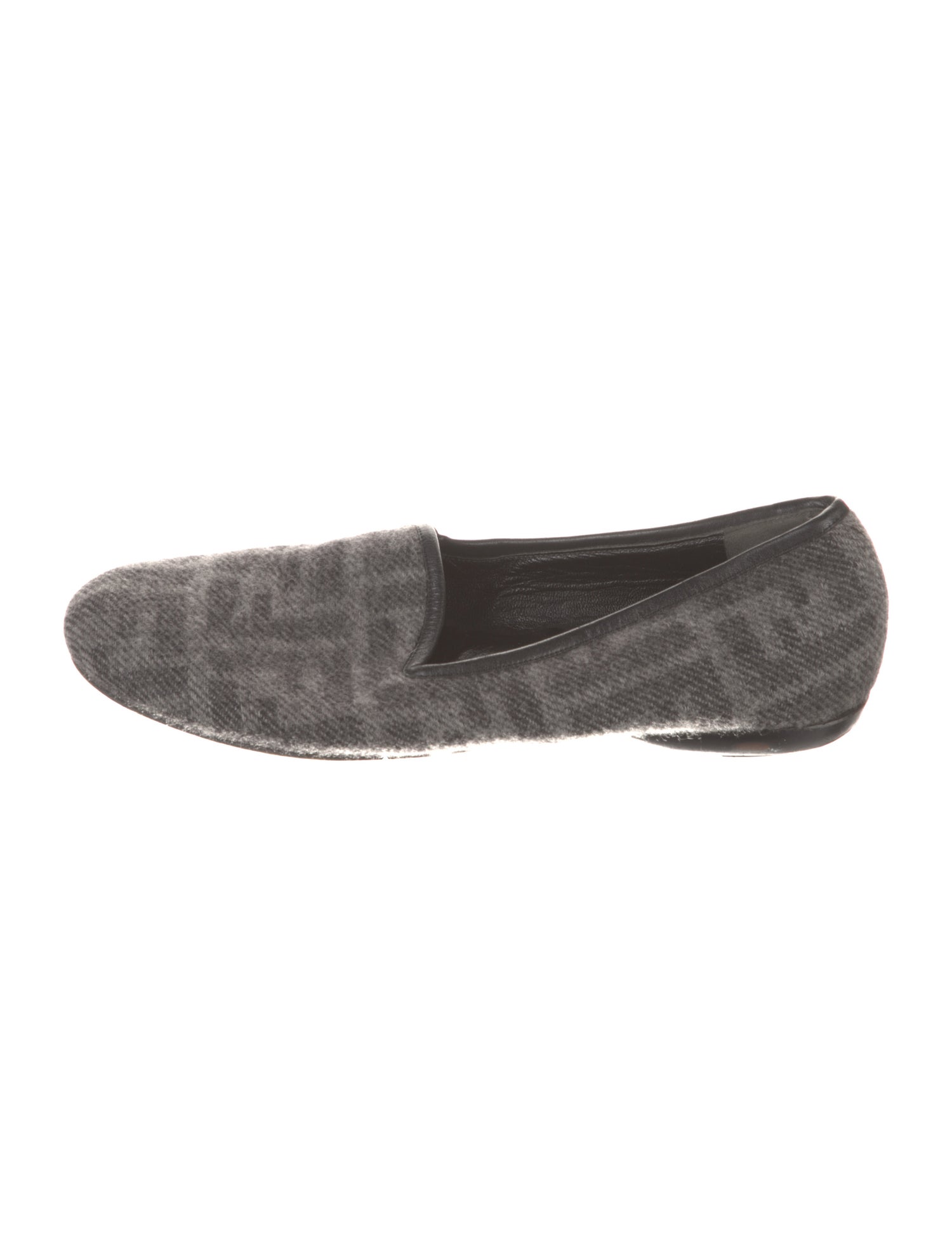 Fendi Zucca FF Logo Wool Flats