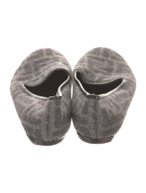 Fendi Zucca FF Logo Wool Flats