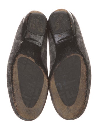 Fendi Zucca FF Logo Wool Flats