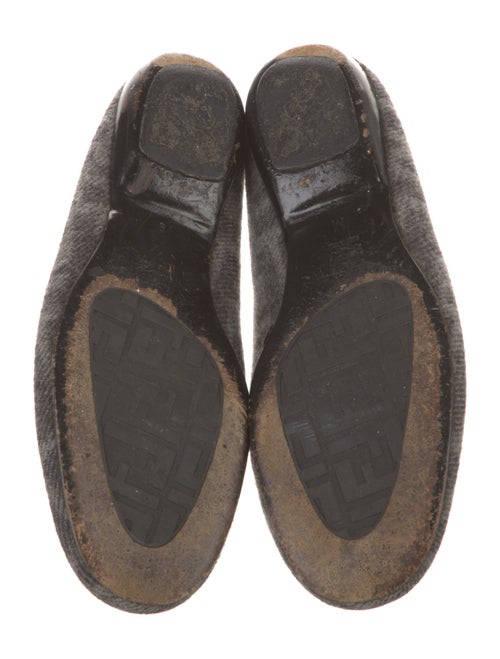 Fendi Zucca FF Logo Wool Flats