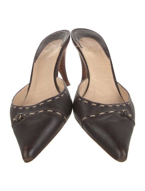 Fendi Leather Mules