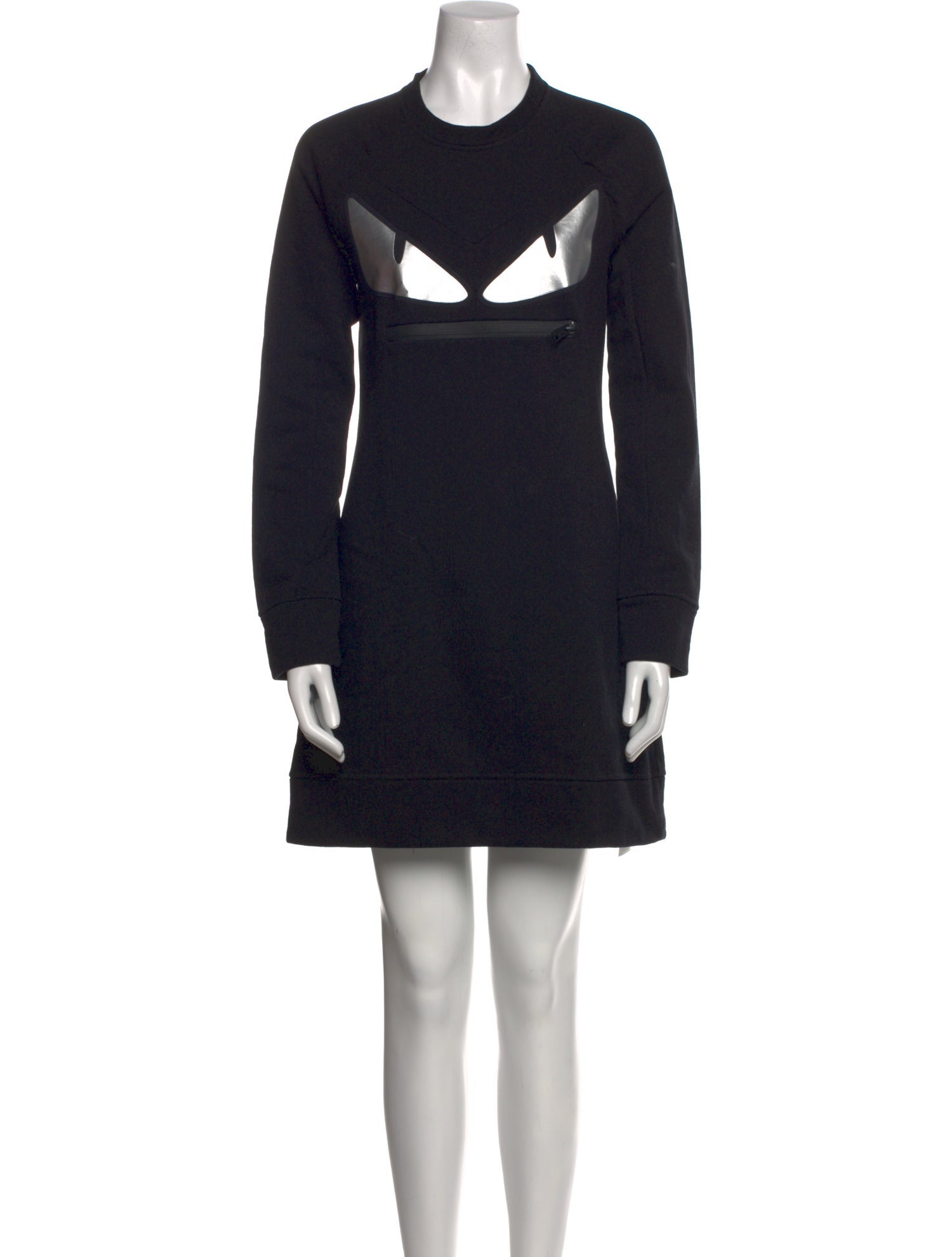 Fendi Crew Neck Mini Dress