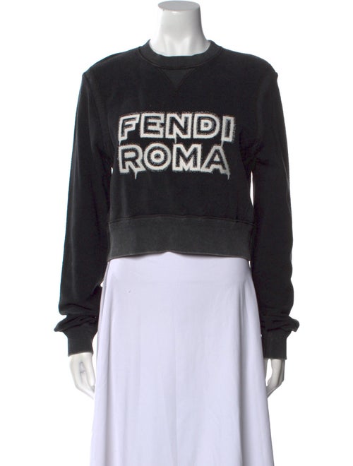 Fendi x Marc Jacobs Graphic Print Crew Neck Sweater