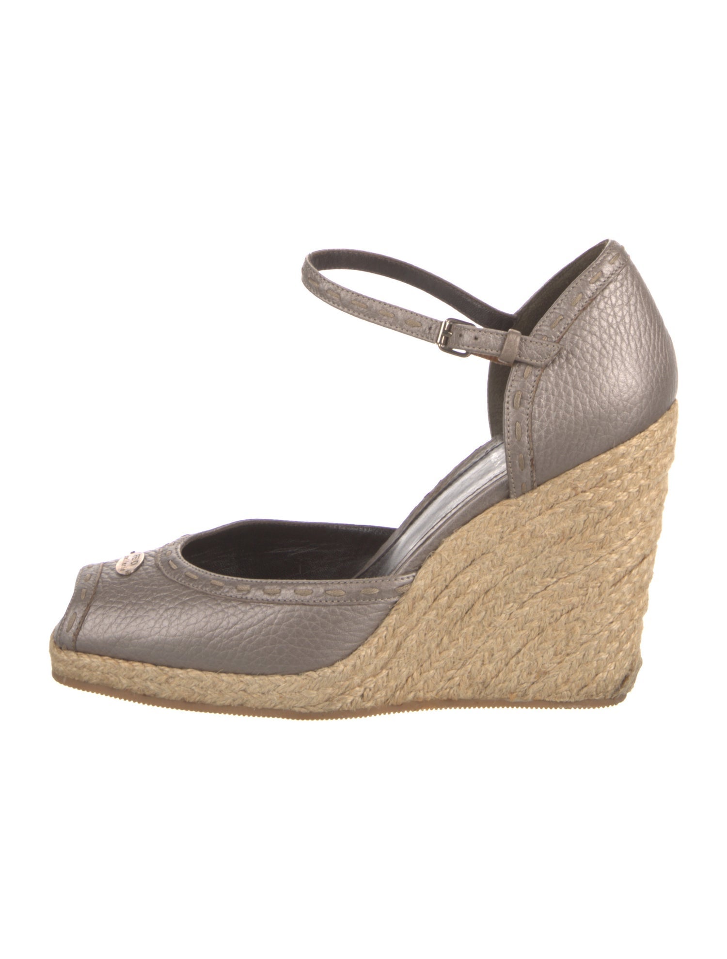 Fendi Leather Colorblock Pattern D'Orsay Pumps