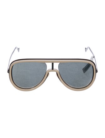 Fendi Aviator Mirrored Sunglasses
