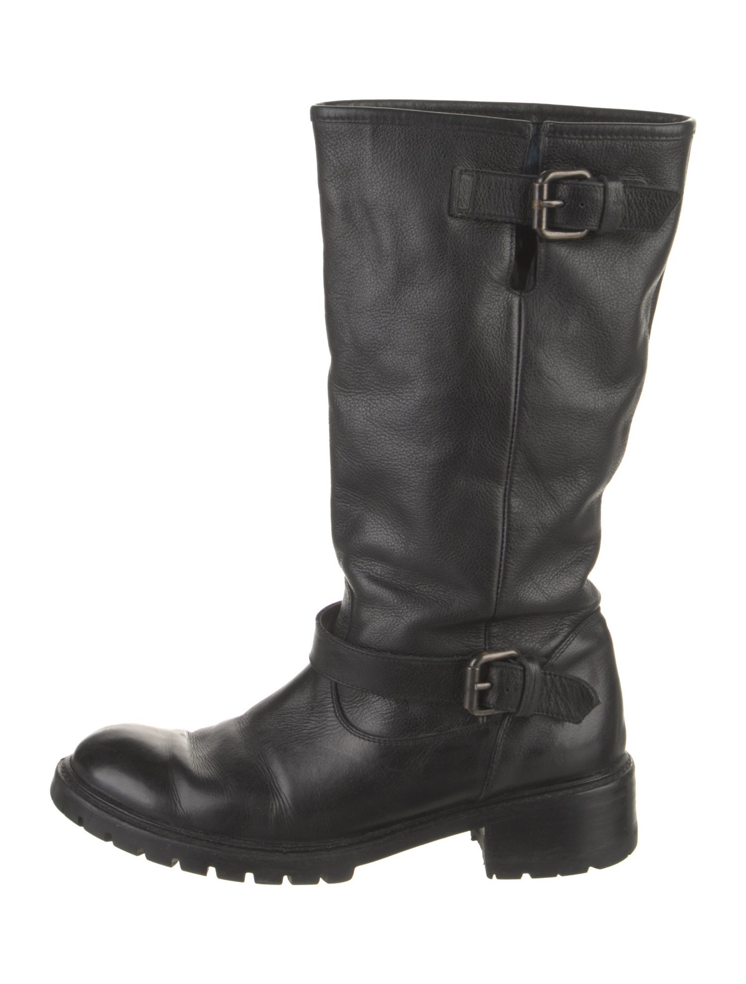 Fendi Leather Moto Boots