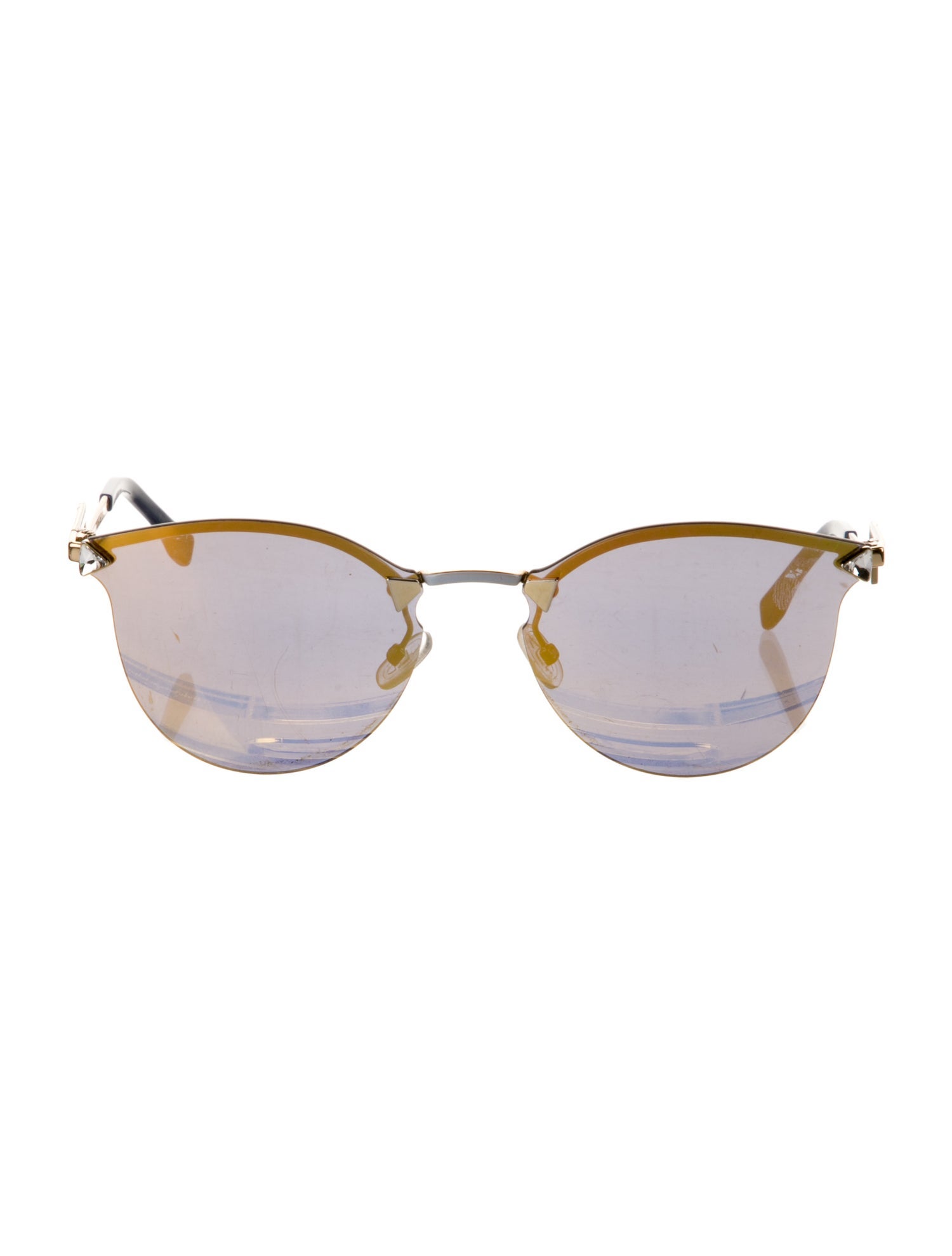 Fendi Cat-Eye Mirrored Sunglasses