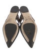Fendi Zucca FF Logo Leather Mules