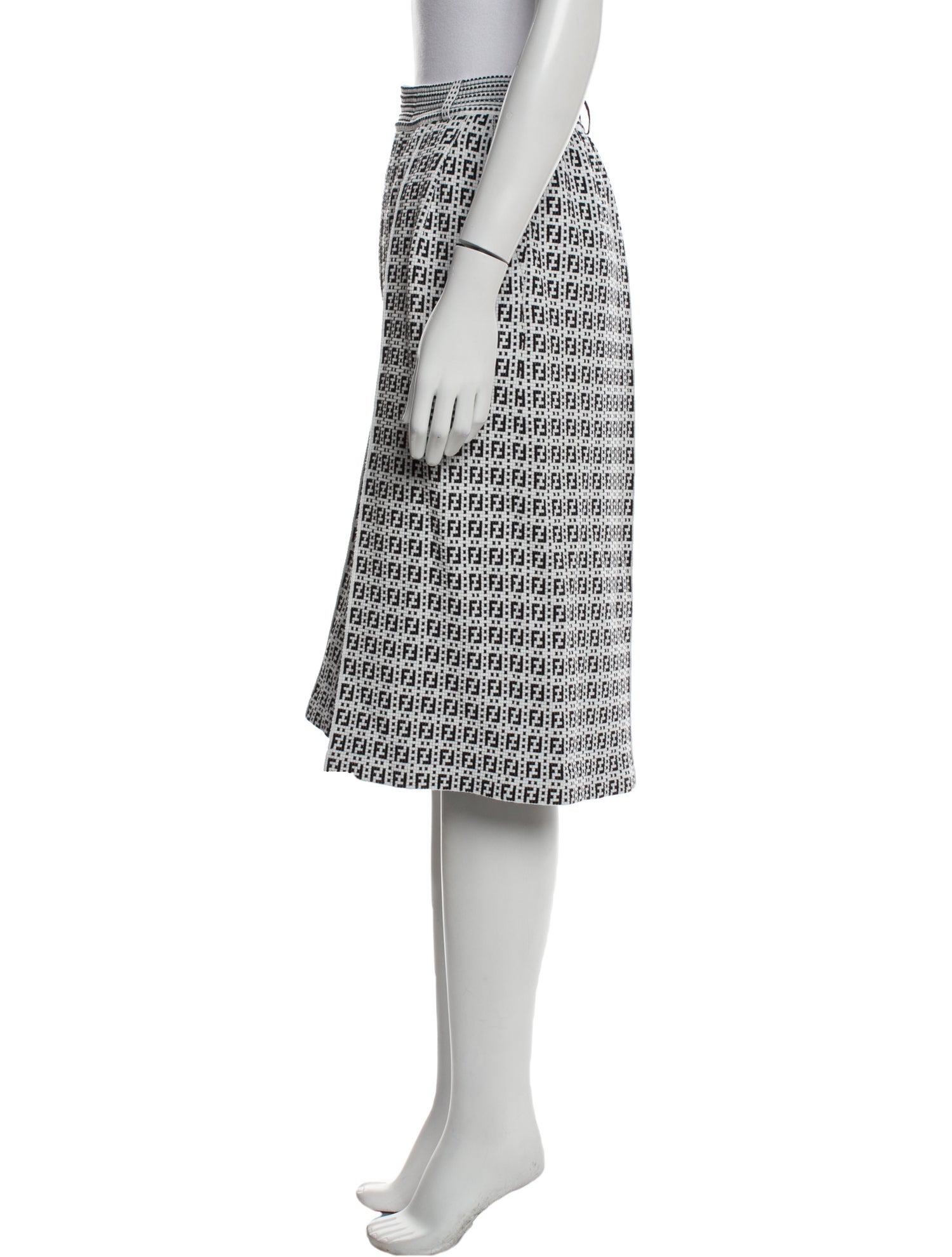 Fendi Printed Wide Leg Pants