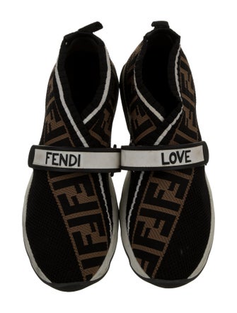 Fendi Zucca FF Logo Printed Sock Sneakers