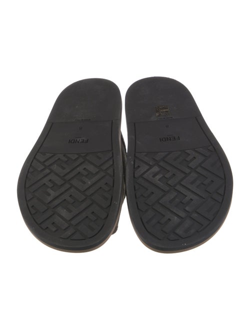 Fendi Zucca FF Logo Canvas Slides