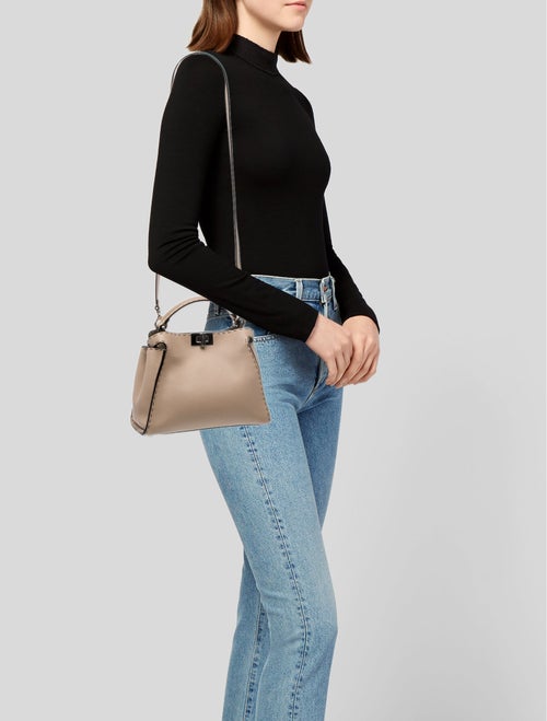 Fendi Leather Peekaboo Essentially Medium