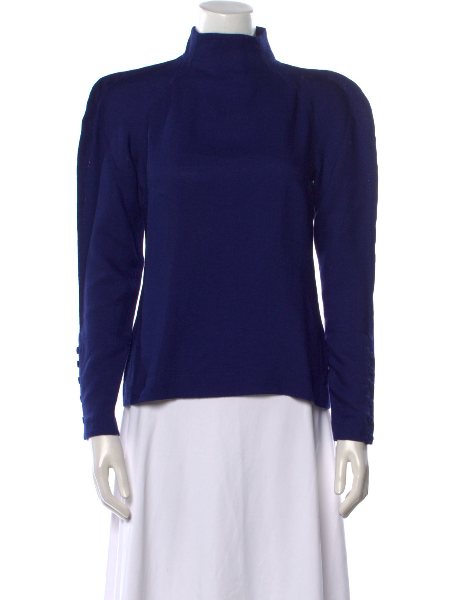 Fendi Wool Mock Neck Sweatshirt