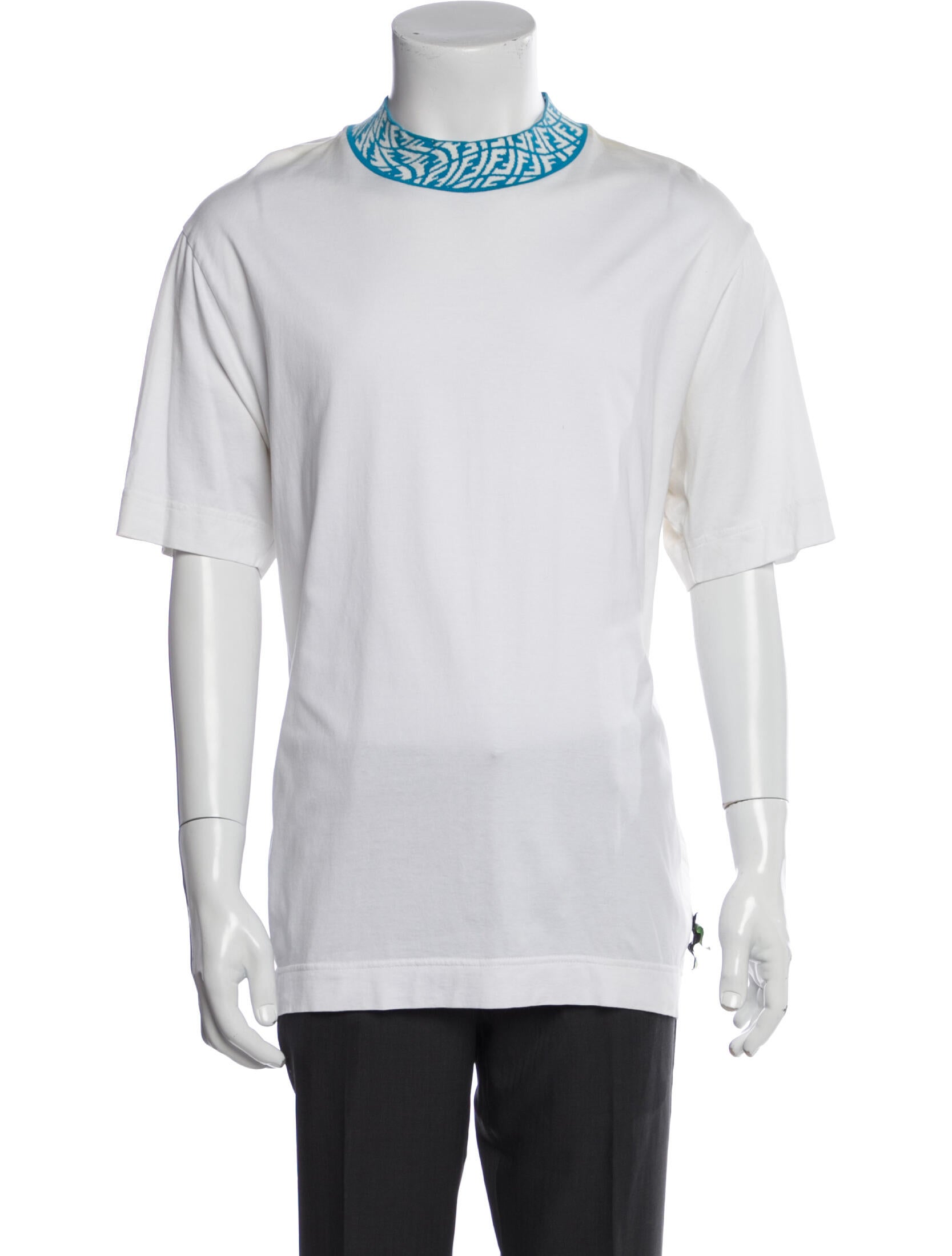 Fendi Monsters Motif Crew Neck T-Shirt