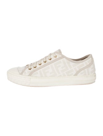 Fendi Zucca FF Logo Canvas Sneakers