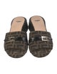 Fendi Zucca FF Logo Canvas Slides