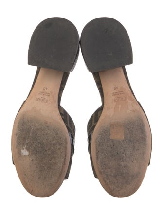 Fendi Zucca FF Logo Canvas Slides