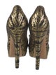 Fendi Suede Printed Pumps