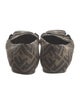 Fendi Zucca FF Logo Canvas Loafers