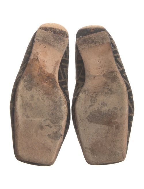 Fendi Zucca FF Logo Canvas Loafers