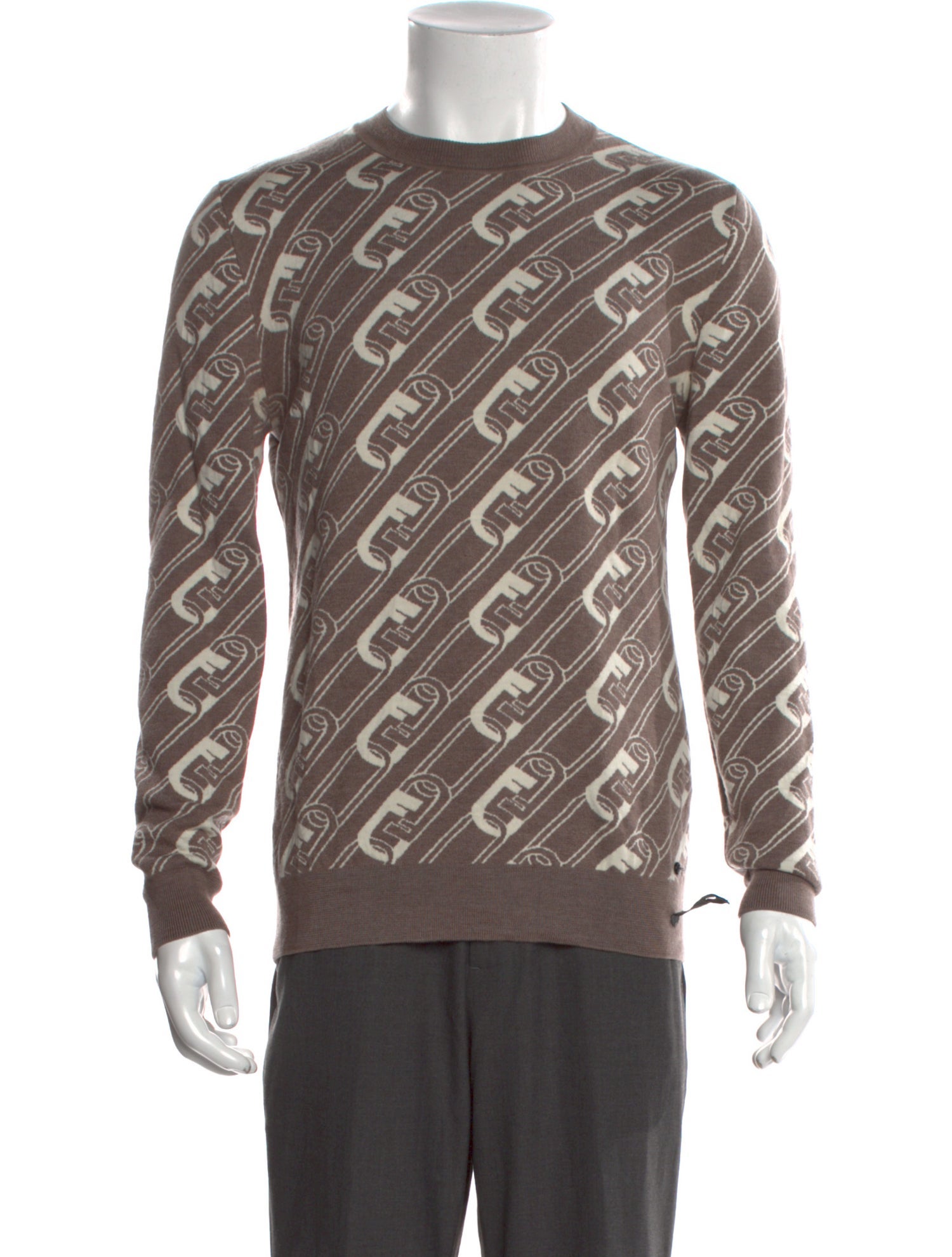 Fendi Virgin Wool Printed Pullover