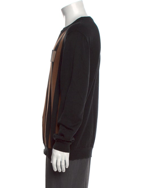 Fendi Pequin Pattern Crew Neck Pullover