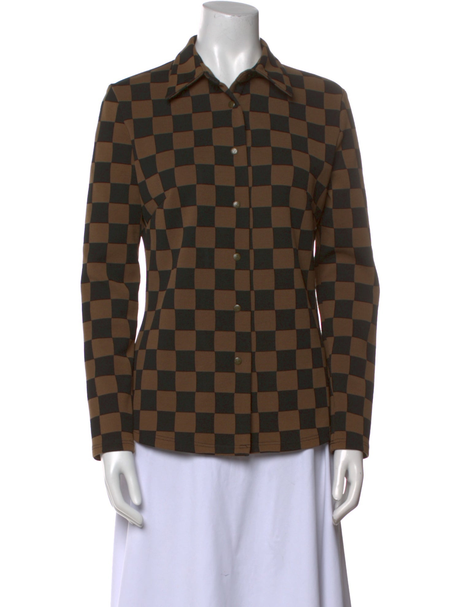 Fendi Vintage Late 1980's - Early 1990's Button-Up Top