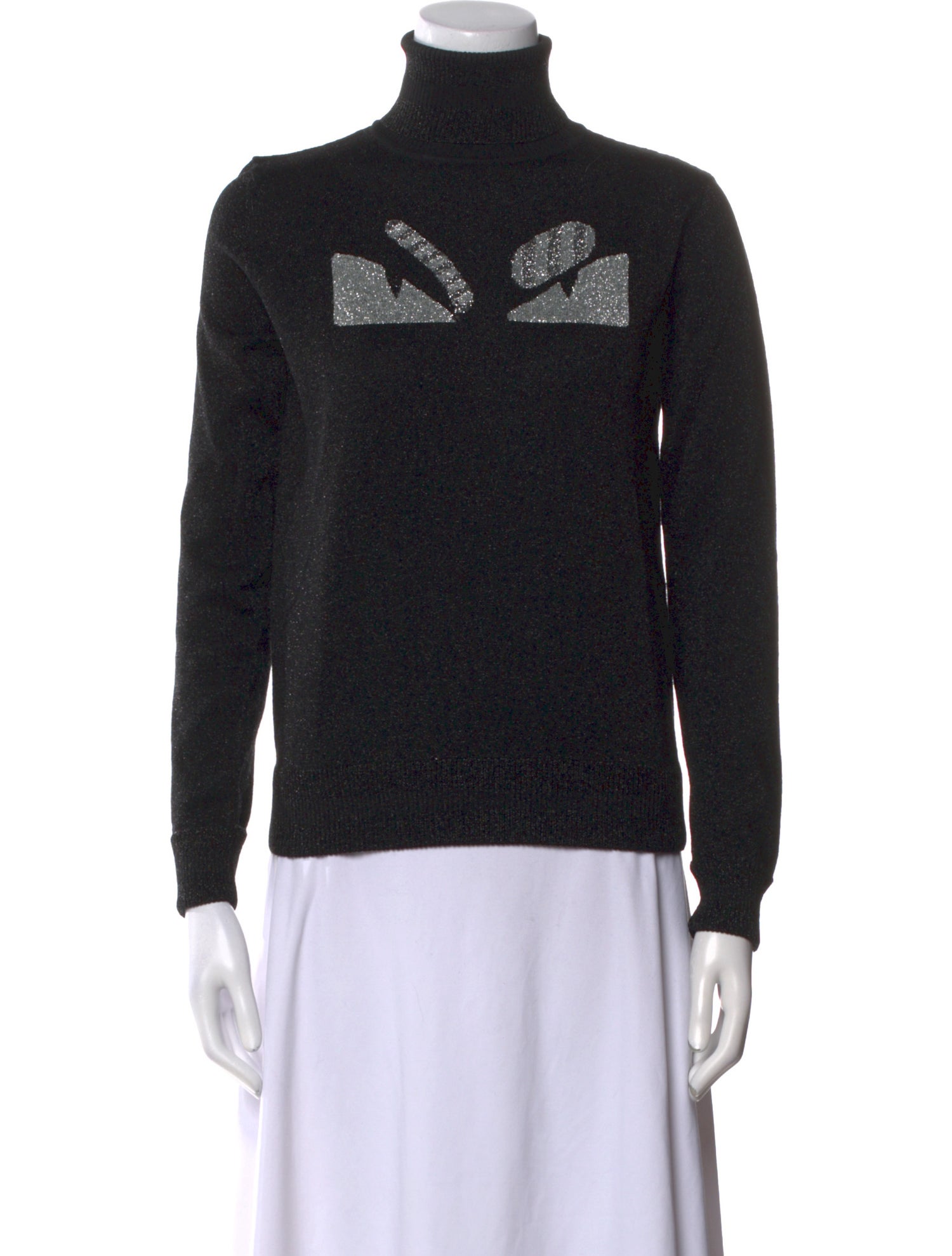 Fendi Wool Graphic Print Sweatshirt
