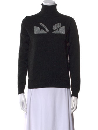 Fendi Wool Graphic Print Sweatshirt