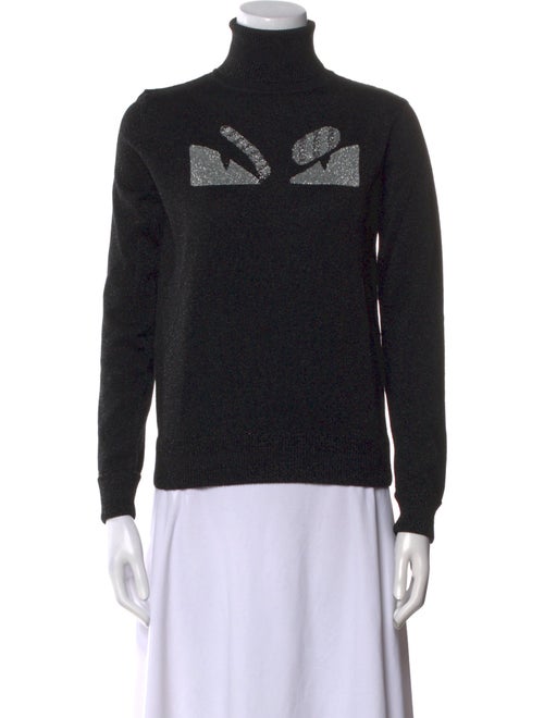 Fendi Wool Graphic Print Sweatshirt