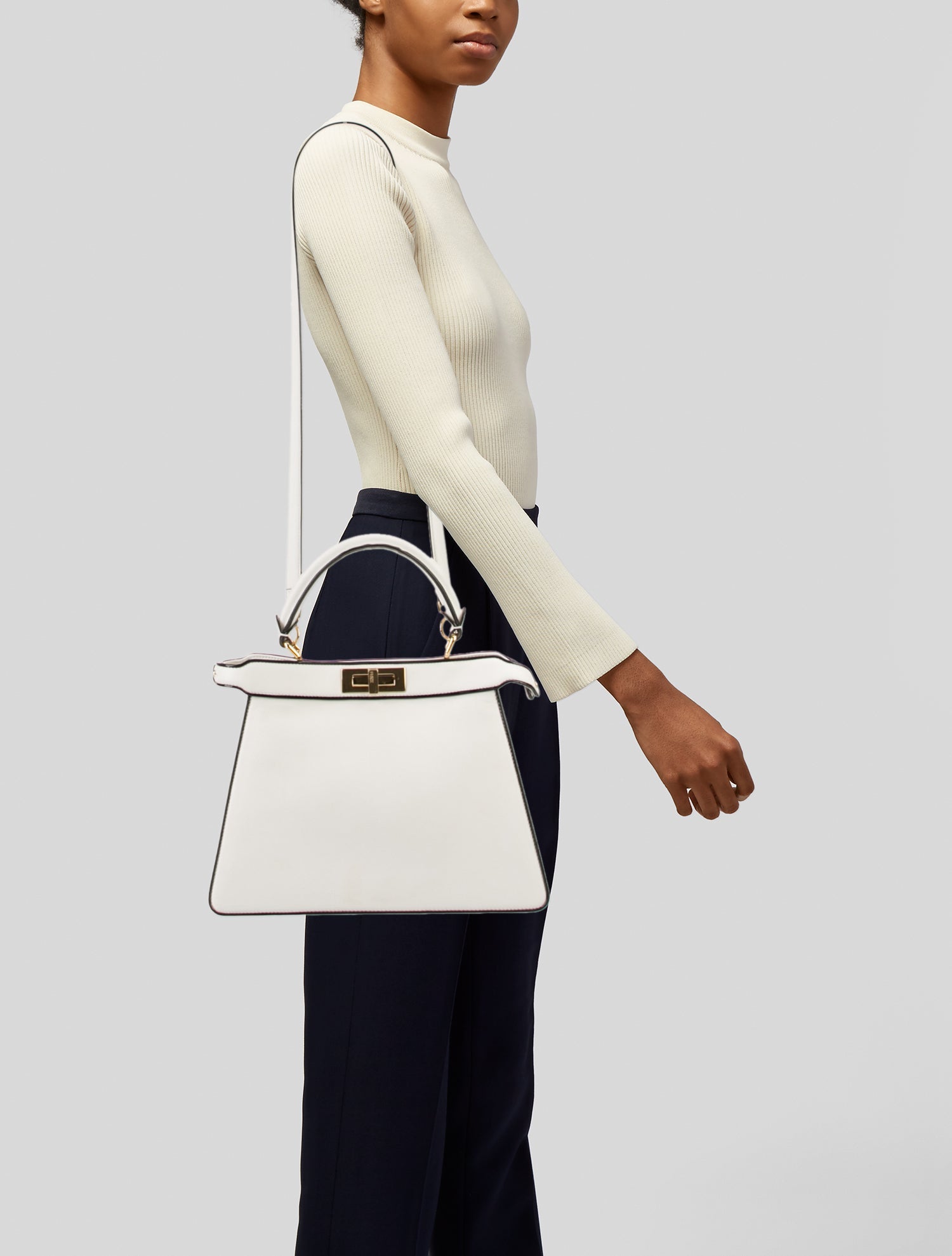 Fendi Leather Peekaboo Medium 2023