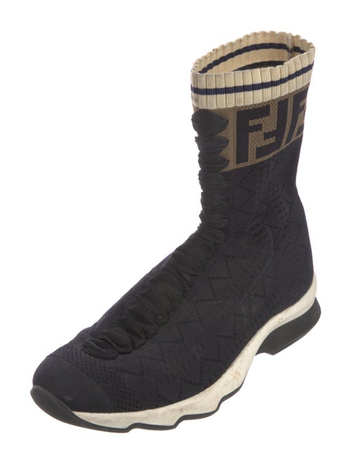 Fendi Zucca FF Logo Printed Sock Sneakers