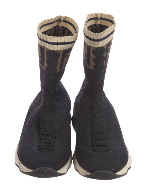 Fendi Zucca FF Logo Printed Sock Sneakers
