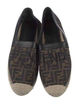 Fendi Zucca FF Logo Canvas Espadrilles