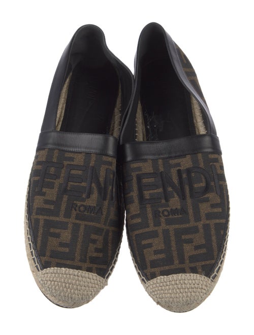 Fendi Zucca FF Logo Canvas Espadrilles