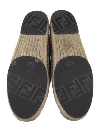 Fendi Zucca FF Logo Canvas Espadrilles